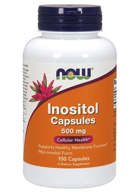 Inositol 500 mg, 100 caps.