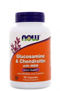 Glucosamine + Chondroitin + MSM (NOW),  90 caps.