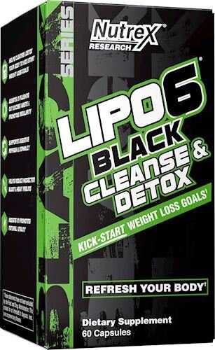 Lipo 6 Black Cleanse&Detox, 60 caps.