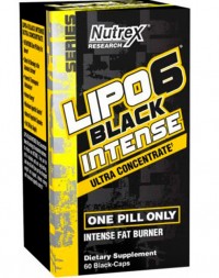 Lipo 6 Black Ultra Concentrated INTENSE, 60 caps.