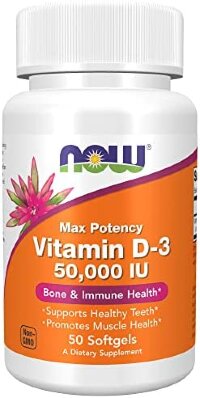 Vitamin D-3 50,000 IU,  50 softgels.