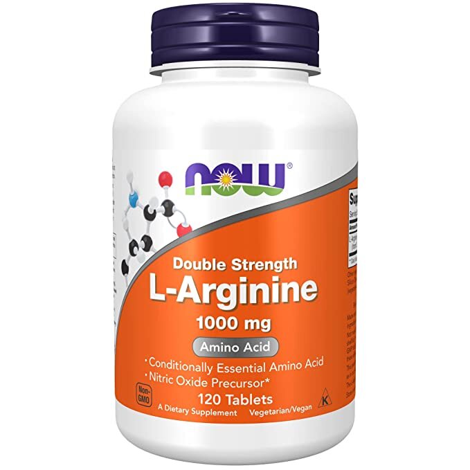 L-Arginine Double Strength 1000 mg, 120 tabs.