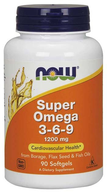 Super Omega-3-6-9  1200 mg, 90 softgels.