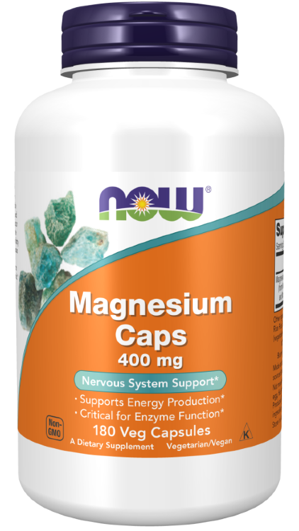 Magnesium 400 mg.,  180 caps.