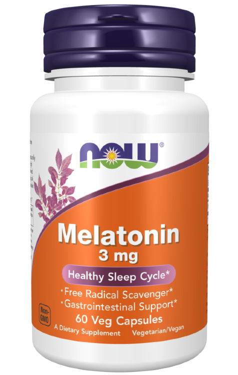 Melatonin 3 mg.,   60 caps.