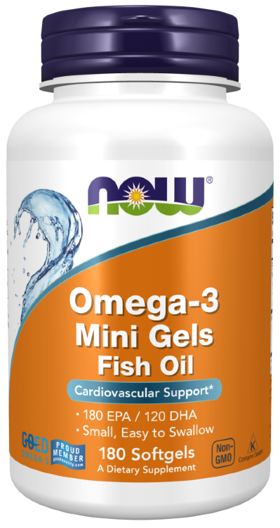 Omega-3  Mini Gels  1000 mg,   180 softgels.