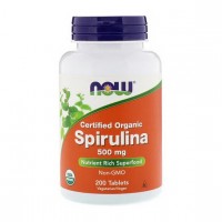 Organic Spirulina 500 mg, 200 tabs.
