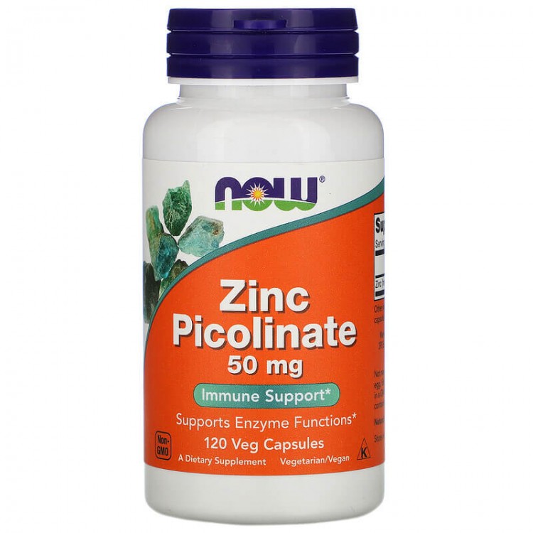 Zinc Picolinate 50 mg,  60 caps.
